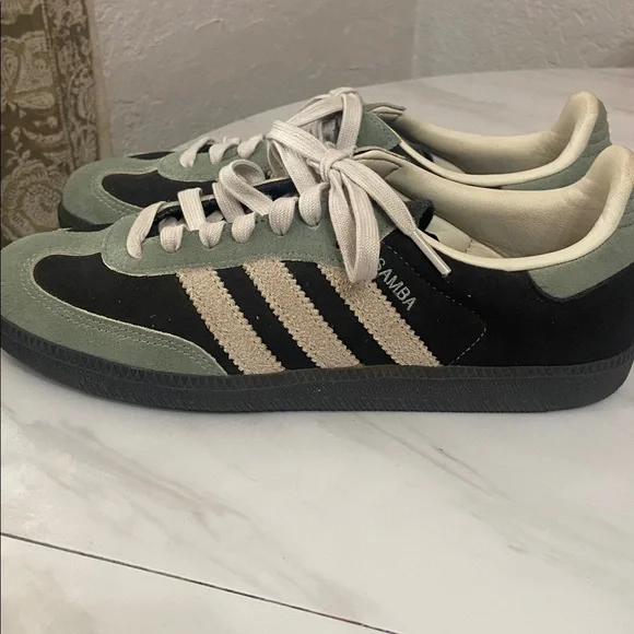 Adidas Samba Green and Black Sneakers Size Women 9, EU 41 1/3 - Picture 5 of 9